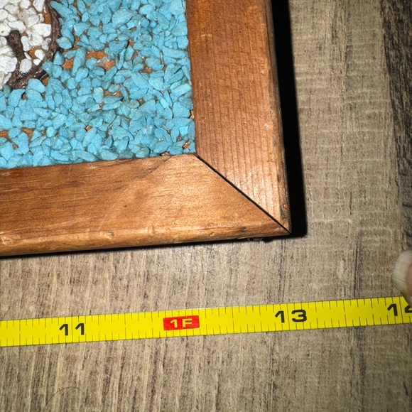 Vintage Kitsch Gravel Art Puppy Dog Wall Hanging, 1960s MCM Pebble Mosaic - Picture 4 of 9